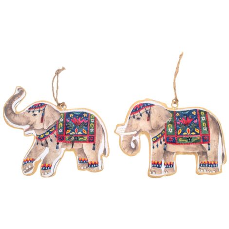 Signes Grimalt Ciondolo decorativo  1x16x13cm grigio Elefante sospeso 25021