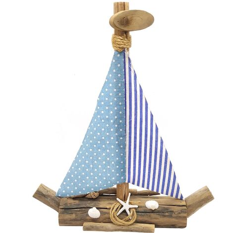 Signes Grimalt Ciondolo decorativo Barca a vela Blue Pendant 8x36x41cm 25966