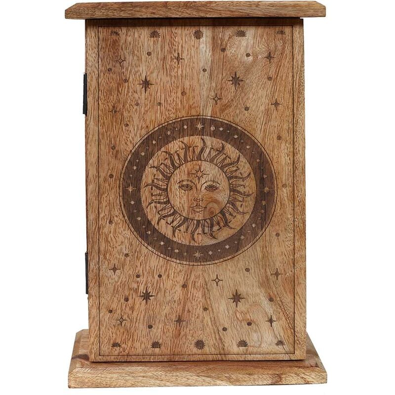 Coffret à clefs en bois Soleil
