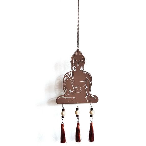 Signes Grimalt Colgante De Metal Decoracion  Colgante Buda Colgantes Metal Marrón 1x16x66cm 24610