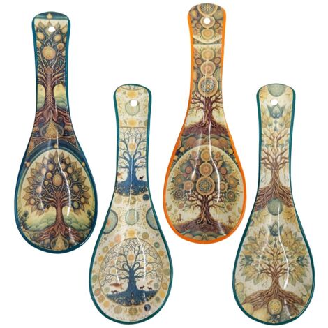 Signes Grimalt Cuchara Regalo  Reposa Cucharas Árbol 4U Complementos Multicolor 9x27x3cm 34753