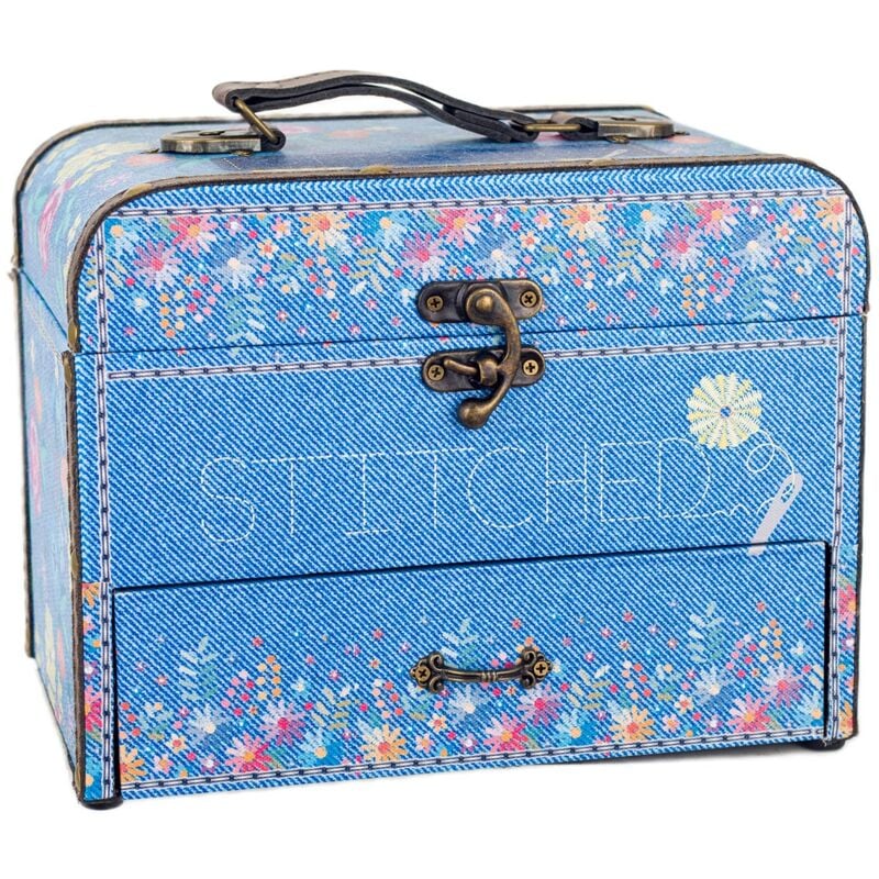 Décoration de la boîte de commutation Boîte bleue et boîte à bijoux 18x26x20cm 27549 - Signes Grimalt