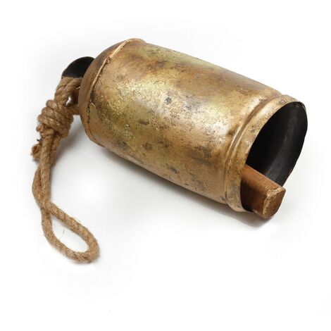 Signes Grimalt Décoration de cliquetis  Golden Metal Hung Metal Cowbells 11x25cm 5216