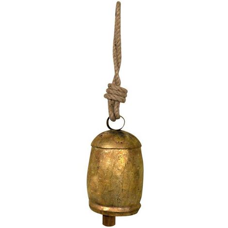 Signes Grimalt Dekoration Dekoration Bell  Goldmetallmäntel 10x10x18cm 5215