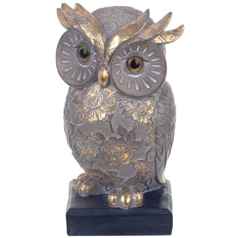 Signes Grimalt Eulenfigur Figuren  Buho Buos Gold 10x10x19cm 24020