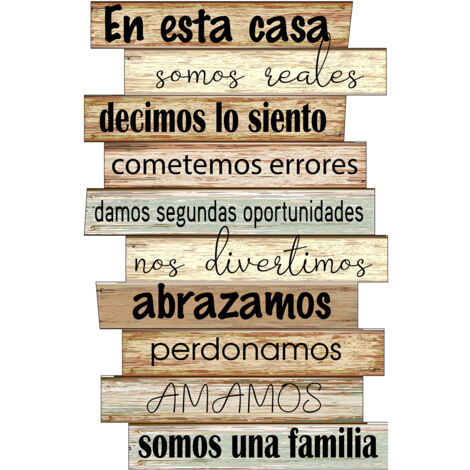 Signes Grimalt Family Décoration Murale Plaques Métal Marron 45x29x1cm