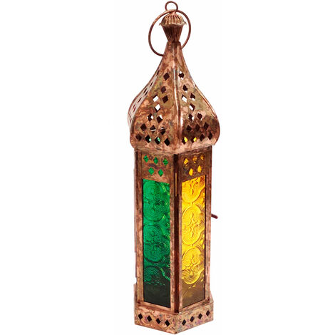 Signes Grimalt Farol per la decorazione Cirio  Farol Candelabro Jarrones e Multicolor Porta 7x7x27cm 28429