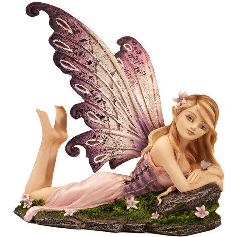 Signes Grimalt Fata sdraiata Fantasy Fata marrone Figura 14x13x10 cm