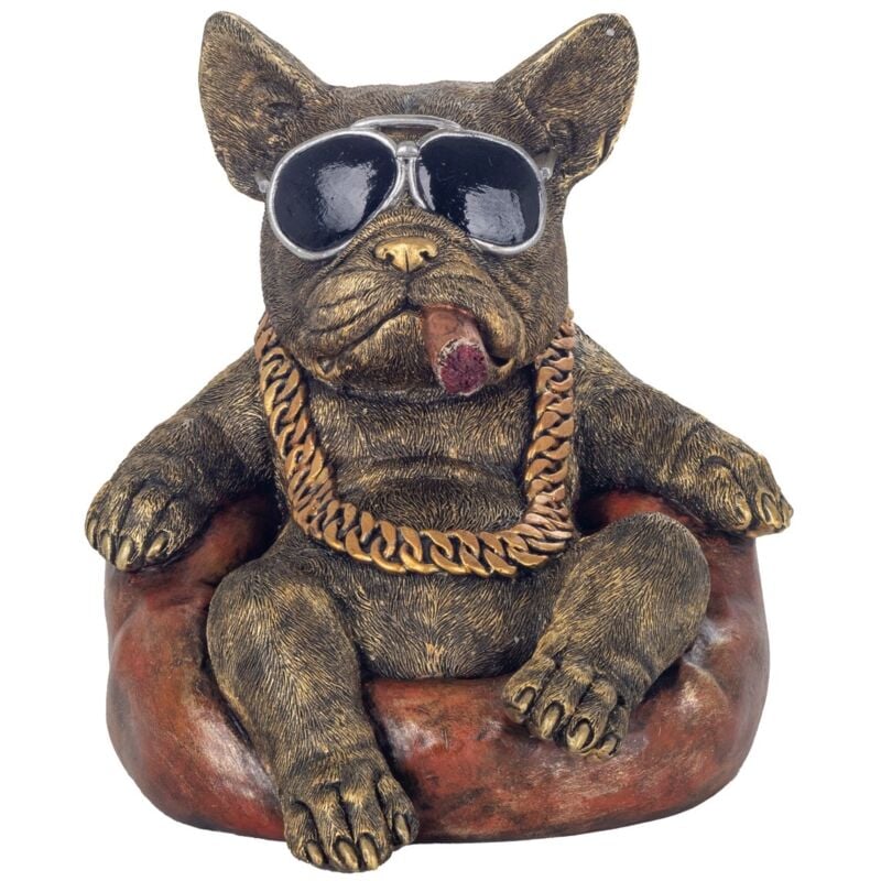 Signes Grimalt - Figurine de chien bouledogue en résine, Collection contemporaine, décoration de la maison