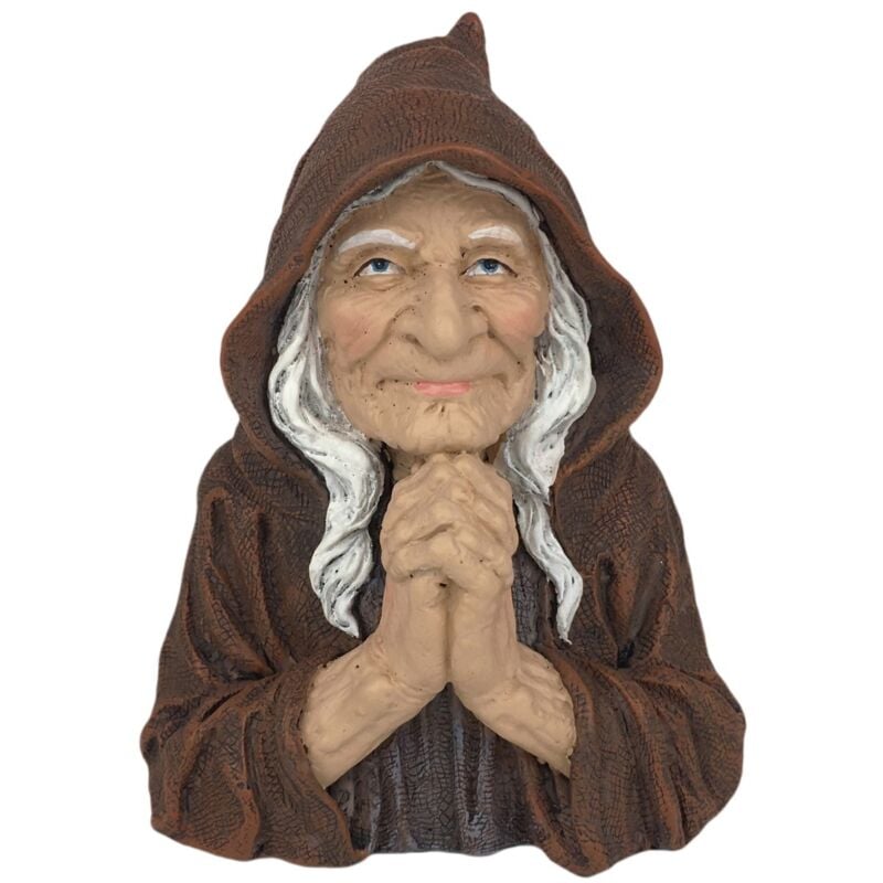 Signes Grimalt - Figurine de sorcière fantaisie marron en résine décorative