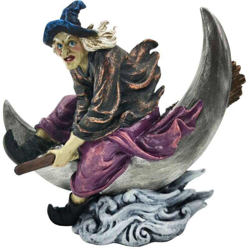 Figurine de Sorcière Fantaisie Ethnique en Résine, Décoration Magique pour Collectionneurs et Amateurs Occultes