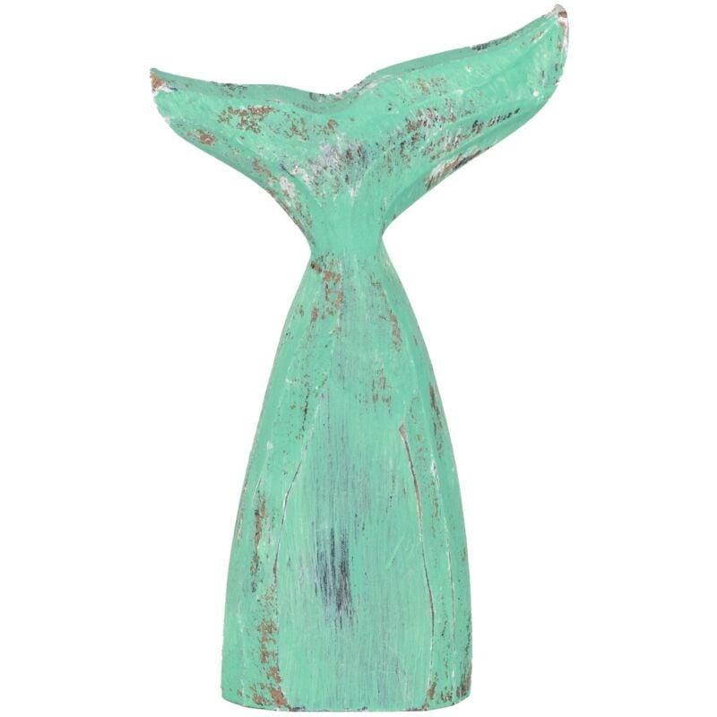Signes Grimalt - Queue de baleine décorative en pin, figurine de marin pour style nautique dans la décoration de la maison, 20,5 cm