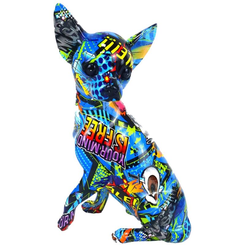 Figurine de chien Pop Art, idéale pour la maison et le bureau, cadeau original, décoration moderne, détails uniques. Figurine de chien Pop Art, idéale pour la maison et le bureau, cadeau original, décoration moderne, détails uniques.