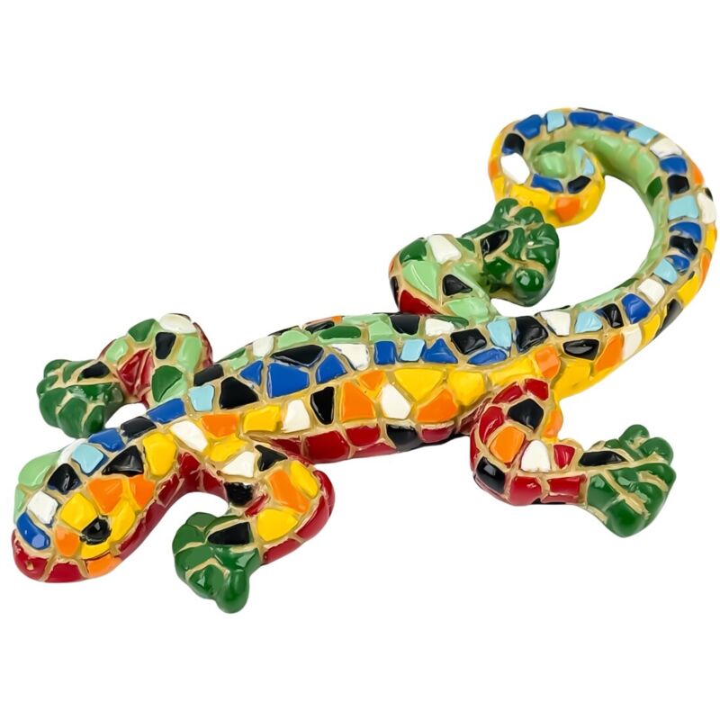 Figurine Lézard Décorative Pop Art - Sculpture en Résine Multicolore pour Maison, Bureau, Cadeau Original Figurine Lézard Décorative Pop Art - Sculpture en Résine Multicolore pour Maison, Bureau, Cadeau Original