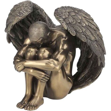 Signes Grimalt Figura Bronce Figuras  Ángel Desnudo Bronce Dorado 11x14x13cm 18118