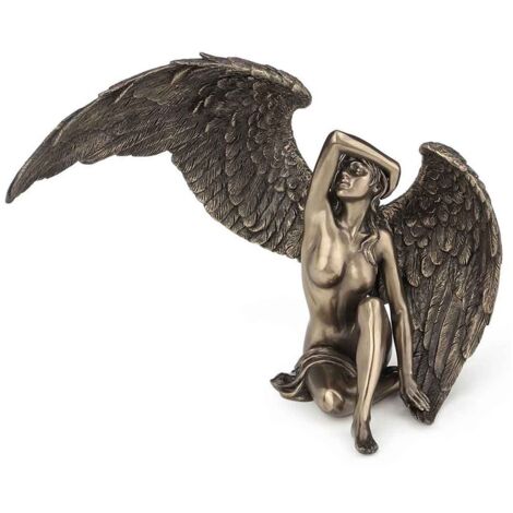 Signes Grimalt Figura Bronce Figuras  Ángel Mujer Desnuda Bronce Dorado 12x25x18cm 18130