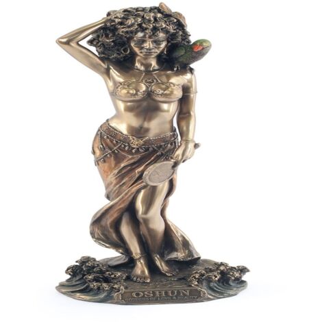 Signes Grimalt Figura Bronce Figuras  Oshun --- Bronce Dorado 7x10x24cm 16887
