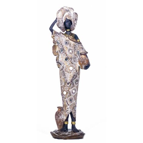 Signes Grimalt Figura De Africana Figuras Figura Africana Africanas Y Elefantes Gris 8x12x40cm 25358