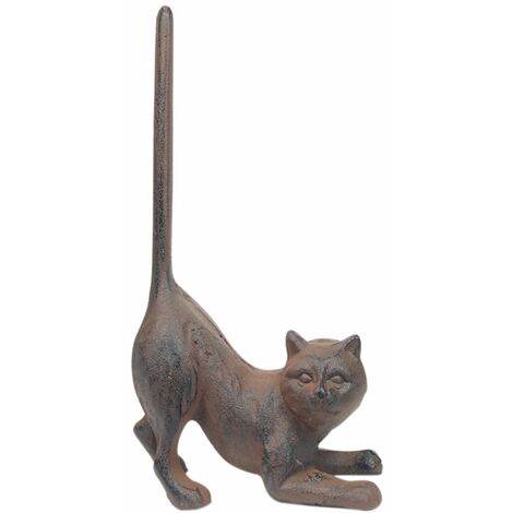 Signes Grimalt Figura De Animal Figuras  Apoya Puertas Gato Animales Gris 6x13x24cm 9191