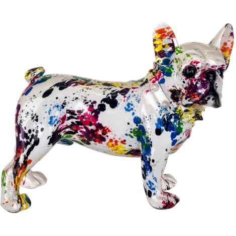 ORIGEN Signes Grimalt Figura De Animal Figuras Bulldog Frances Sentado Animales Azul 10x24x19cm 17448