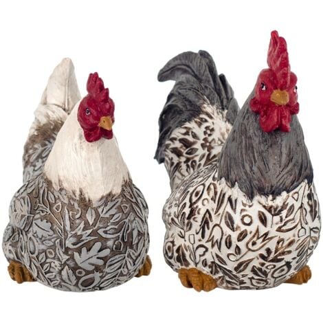 Signes Grimalt Figura De Animal Figuras  Figura Gallina 2 Unidades Animales Multicolor 11x21x18cm 24233