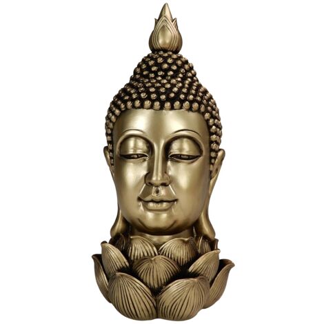 Signes Grimalt Figura De Buda Figuras  Figura Buda Budas Dorado 13x13x28cm 30046