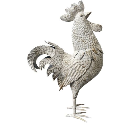 Signes Grimalt Figura De Gallina Figuras Gallo Animales Blanco 13x32x51cm 34651