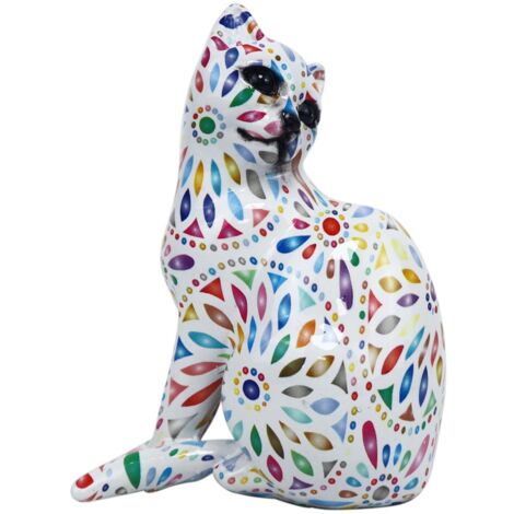 Signes Grimalt Figura De Gato Figuras  Gato Animales Blanco 7x10x14cm 34820