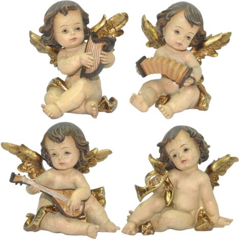 Signes Grimalt Figura De Navidad Decoracion  Angel 4U Navidad Dorado 6x10x8cm 34918