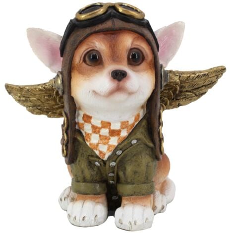 Signes Grimalt Figura De Perro Figuras  Perro Chihuahua Animales Verde 13x16x15cm 36644