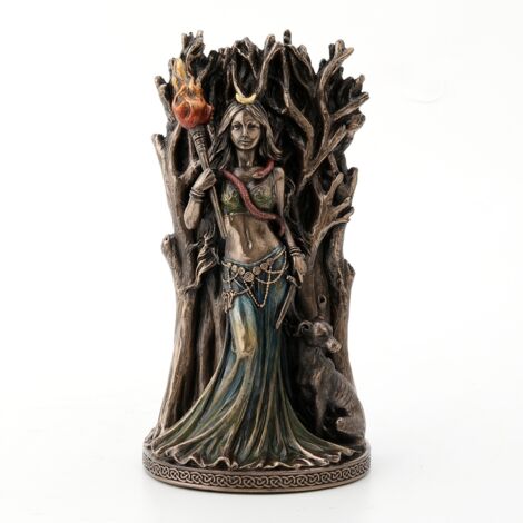 Signes Grimalt Figura Figuras  Figura Diosa Griega Hecate Bronce Dorado 8x11x20cm 29237