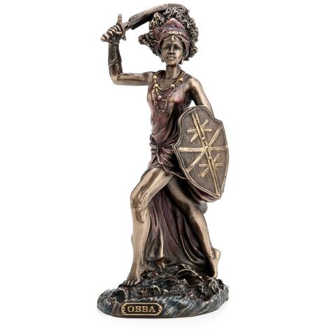 Signes Grimalt Figura figure Figura Orisha OBBA RAW BRONZE 11x8x22cm 24301