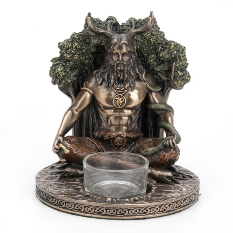 Signes Grimalt Figura Mitológica Figuras  Figura Dios Celta Cernunnos Bronce Dorado 12x12x14cm 31228