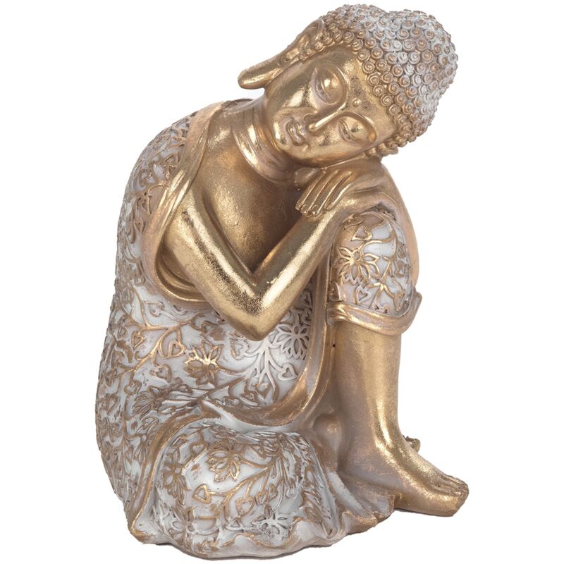 Figure de figurines de Bouddha Bouddha Figure méditant les bouddhas dorés 15x16x21cm 28783 - Signes Grimalt