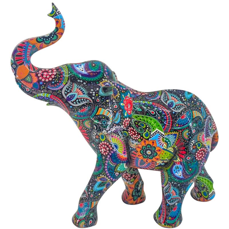 Signes Grimalt - Figure de figure d'éléphant Éléphant animal bleu Figure 11x27x30cm 28715