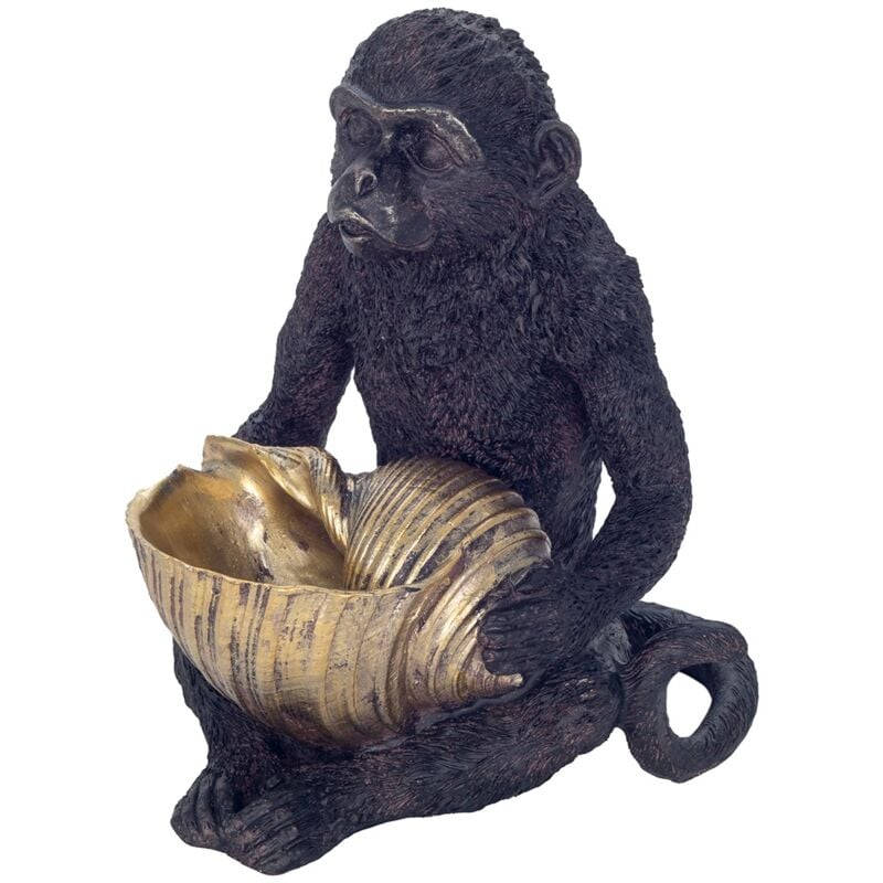 Signes Grimalt Mono Animal Figure Figure de singe noir - 17x15x14cm
