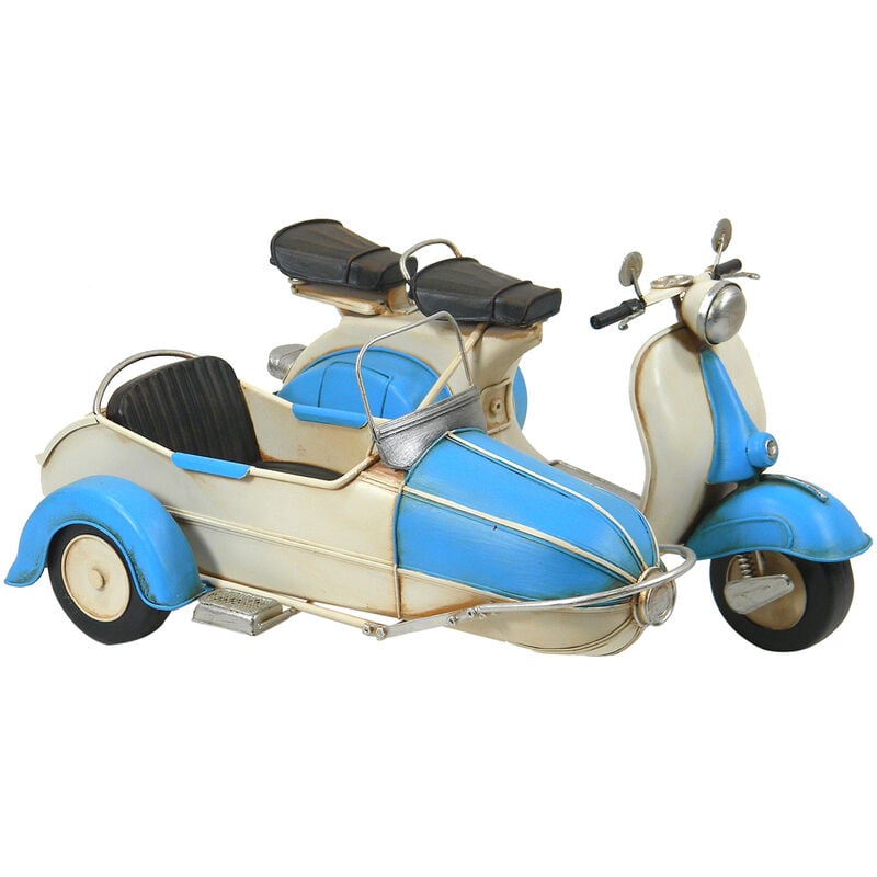 Signes Grimalt - Scooter avec véhicules sidecar Modelism Véhicules terrestres bleus - 17x32x23cm