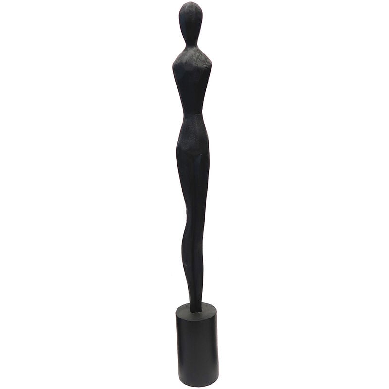 Signes Grimalt - Figure Sculpture africaine plusieurs Figure de bureau noir - 77x9x9cm