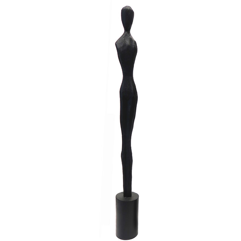 Signes Grimalt - Figure Sculpture africaine plusieurs Figure de bureau noir - 90x10x10cm