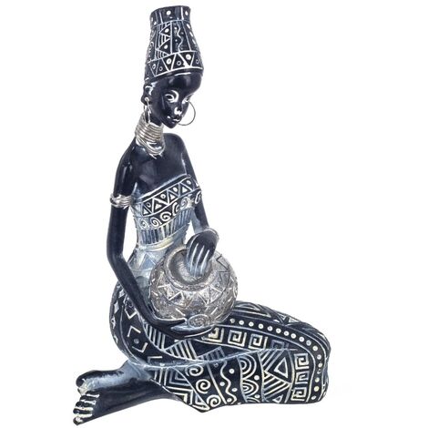 Signes Grimalt Figure africane e figure di elefante  Africani African e Black Elephants 10x17x20cm 23721