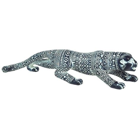 Signes Grimalt Figure africane e figure di elefante  Leopard africano ed elefante 7x30x7cm 20218