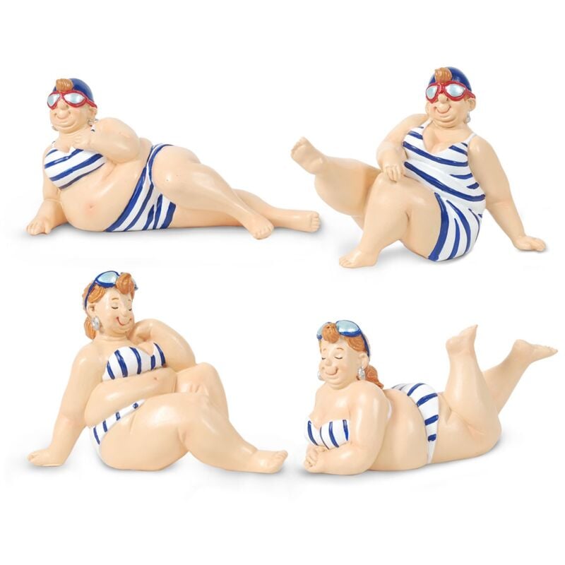 Signes Grimalt - Figure de figure de personne Set Bañistas 4 Unités de voile multicolol 5x10x8cm 10979