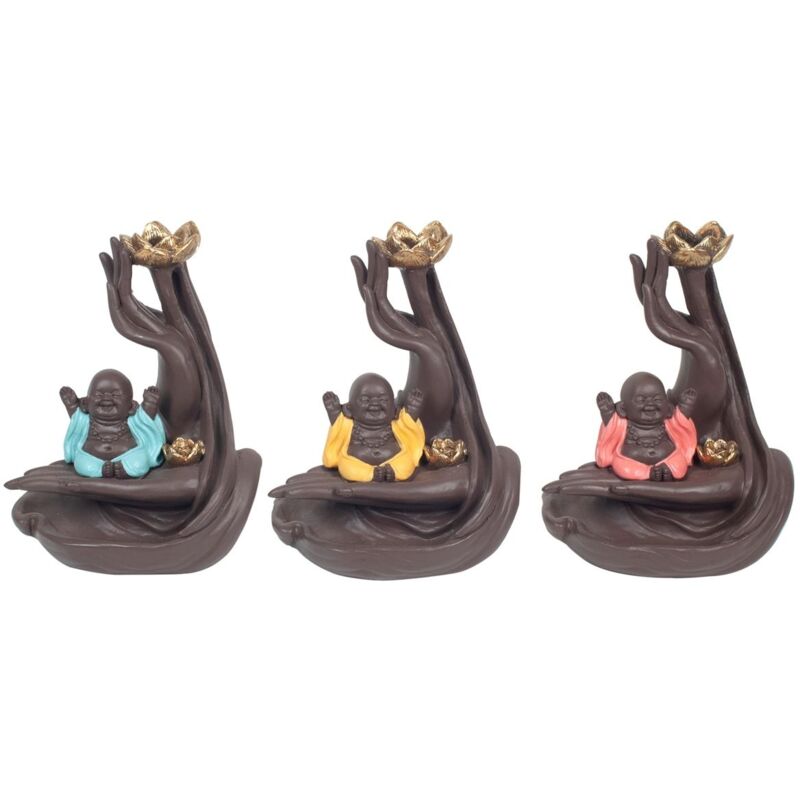 Signes Grimalt - Figure de figurines de Bouddha Support dans Ineenso Bouddha 3U Multicolor Buddhs 8x11x14cm 22578