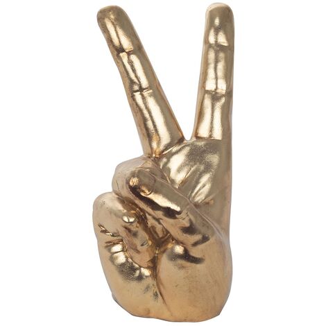Signes Grimalt Figure di figura a mano  Figura a mano con diverse dita d'oro 23x16x11cm 25100