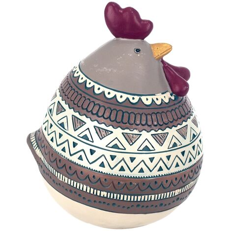 Signes Grimalt Figure di figura animale  Figura Gallina Animals Grey 16x15x22cm 24224