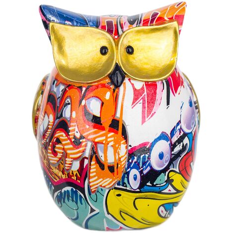 Signes Grimalt Figure di figura del gufo  Buhos multicolore buhos Figura 10x11x15cm 27148