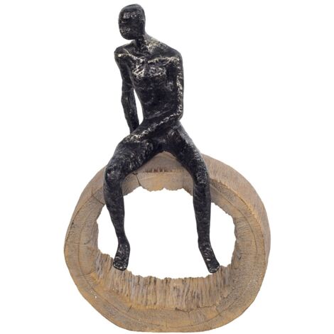 Signes Grimalt Figure di figura della persona  Figura uomo in roccia diversi neri 34x9x21cm 27990