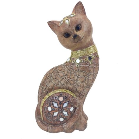 Signes Grimalt Figure di figura di gatto  Figura da gatto Animali marroni 8x13x22cm 28724