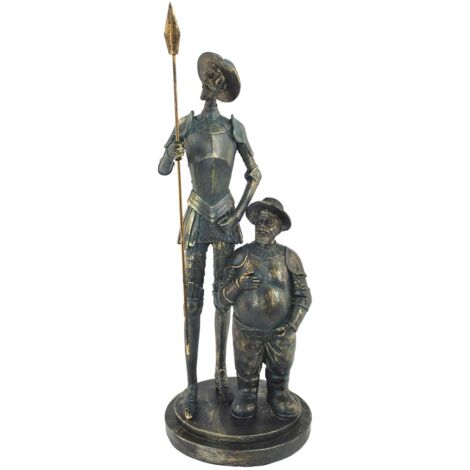 Signes Grimalt Figure di figura in bronzo  Don Quijote e Sancho Bronze Gold 14x14x35cm 45957