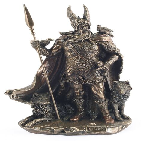 Signes Grimalt Figure di figura in bronzo  Odin Silver Bronze 11x16x25cm 16847